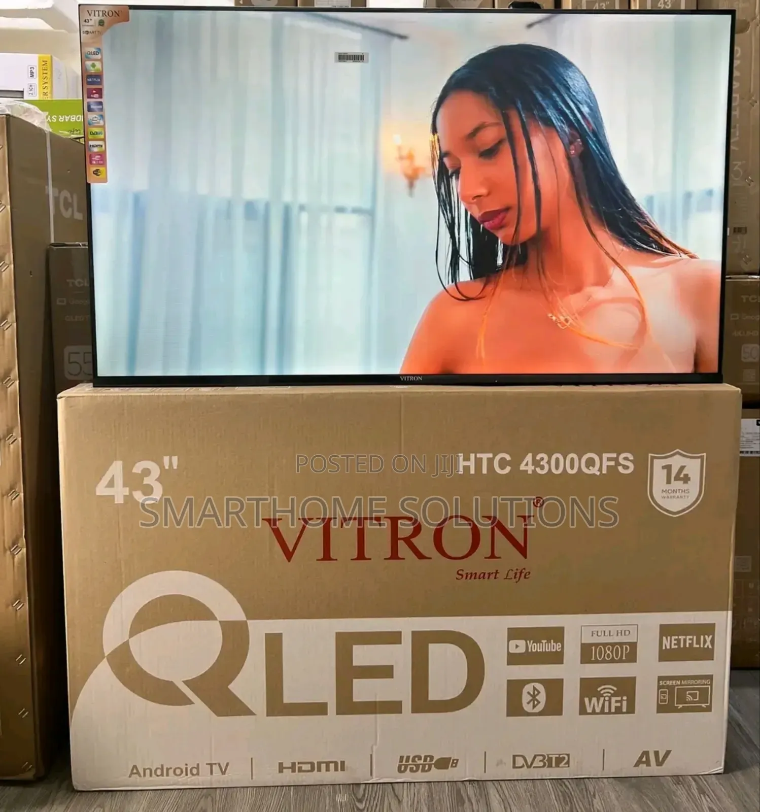 Qled Panel 43" Smart Frameless Tv Htc4300qfs Frameless Tv