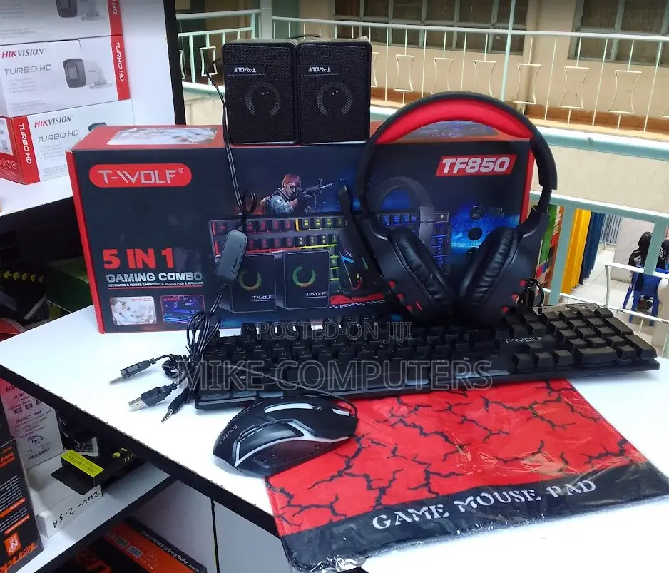 All-in-One Gaming Accessories Kit With Speakers