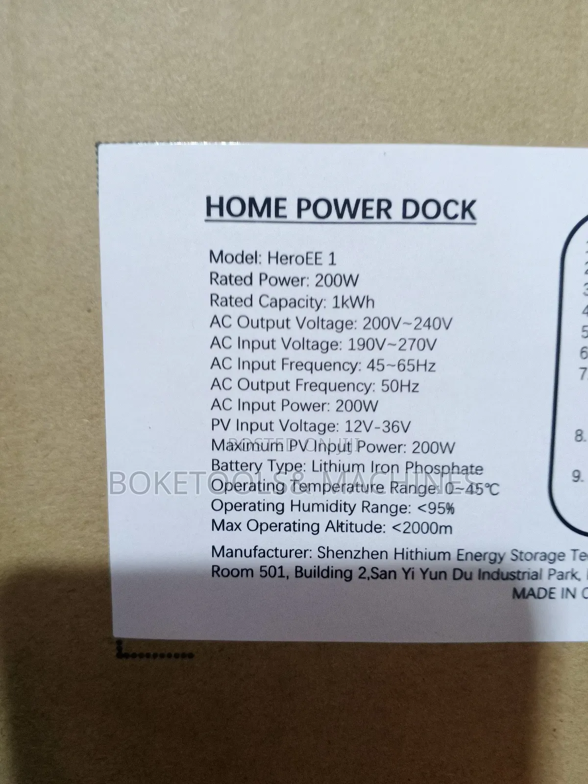 Hithium 1kwh Power Station Ac Dc