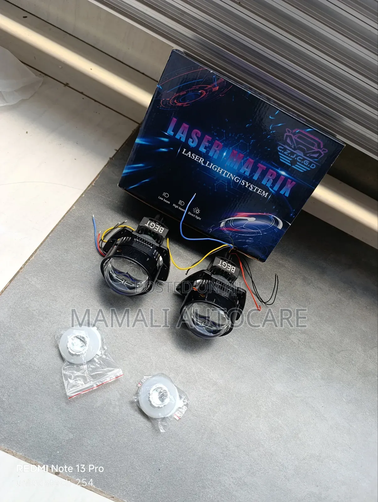Bi Led Dual Laser Projector Lens - 40w Low, 72w High Beam