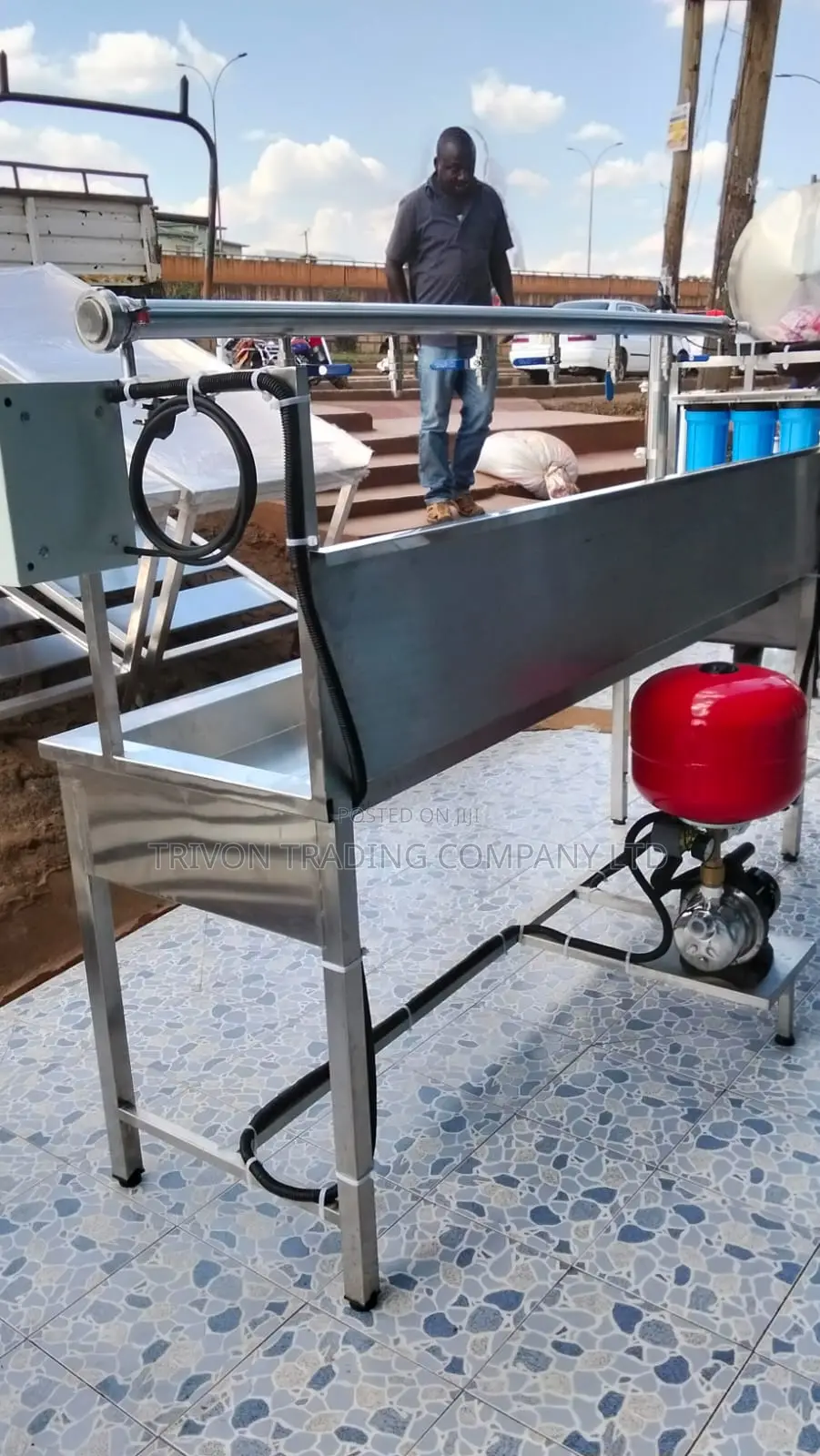 6-tap Water Filling Line With Filters, Uv Pressure Control