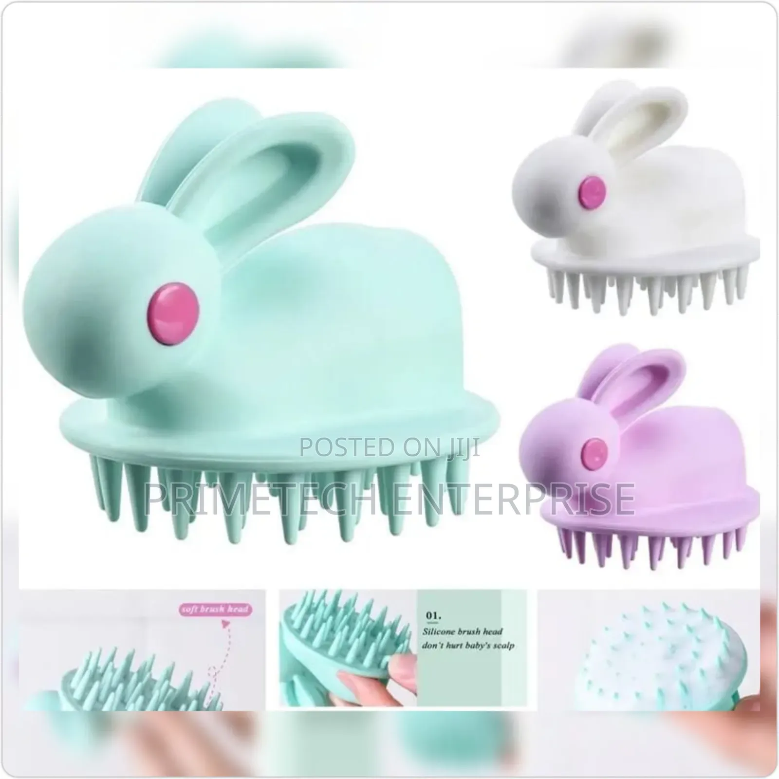Rabbits Silicone Bathroom Brush