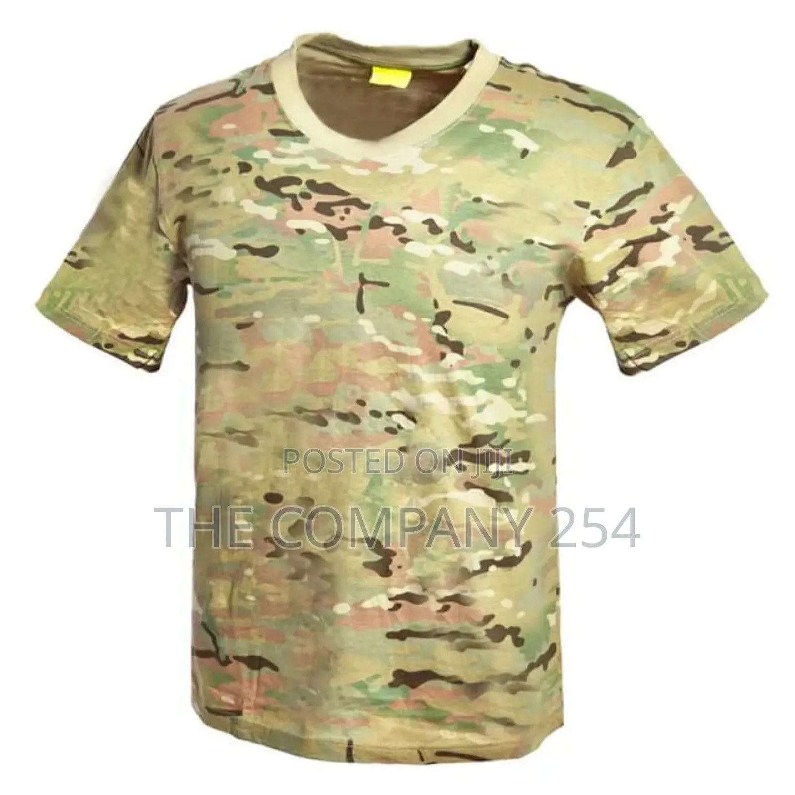 Quality Polyester Camouflage Outdoor Round Neck Collar T Shirt