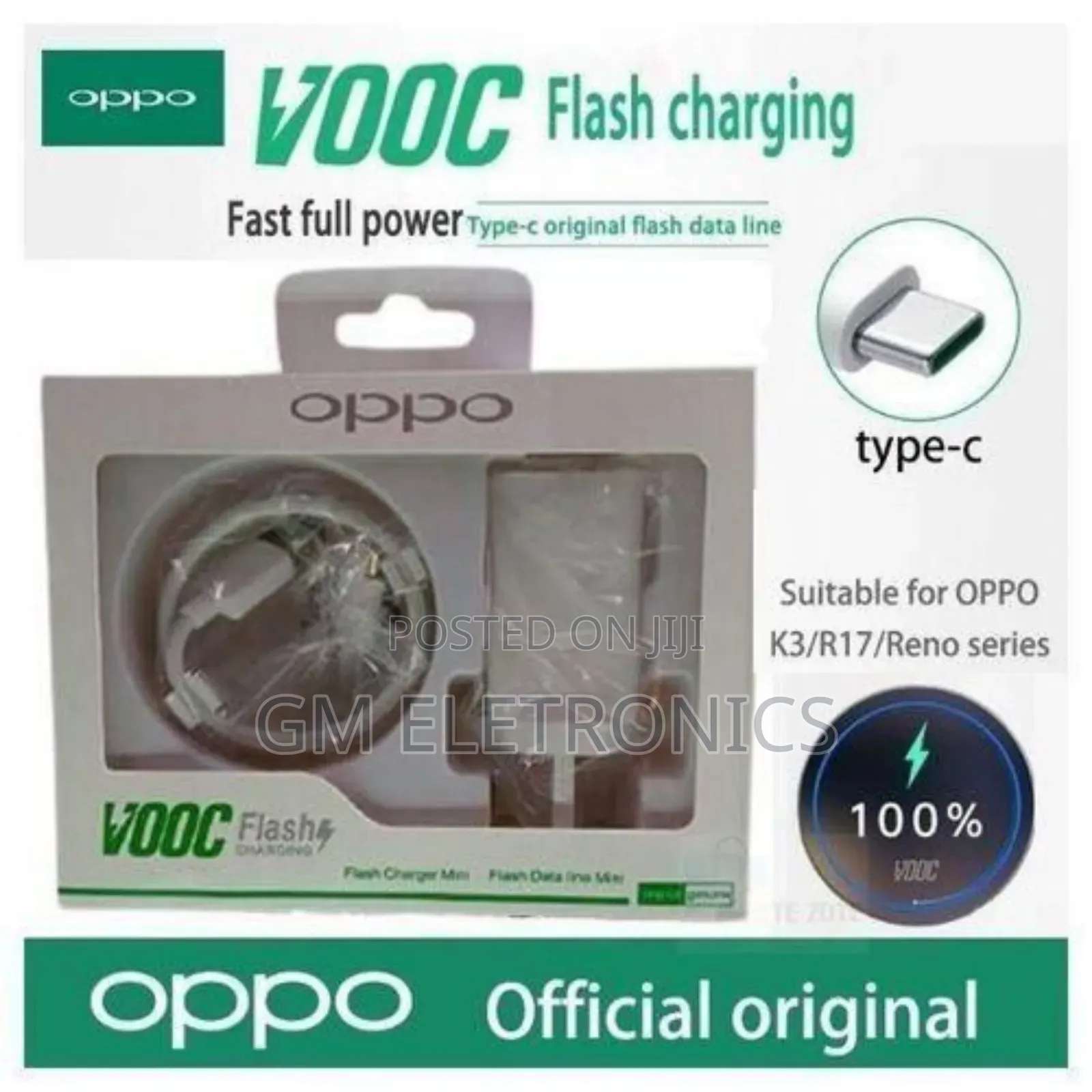 Oppo Fast Charge Type-C Charger.