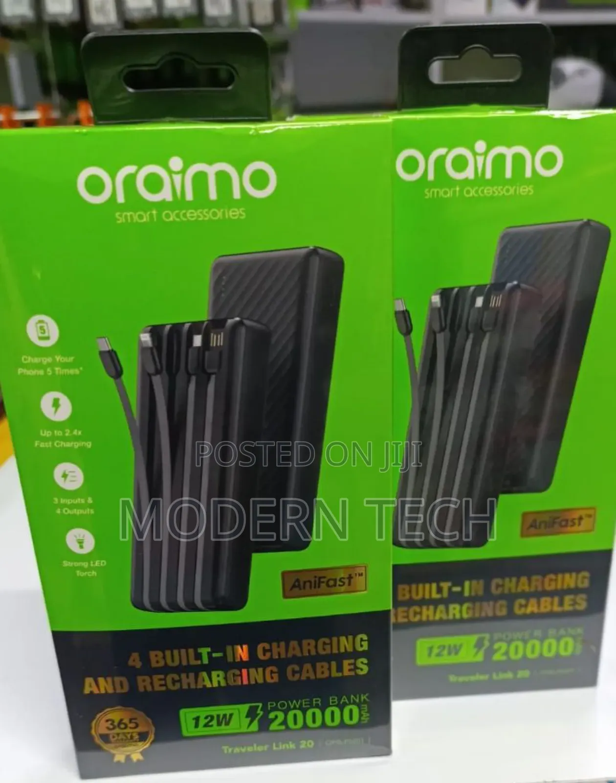 Oraimo Traveler Link 20 20000mah 12w Power Bank
