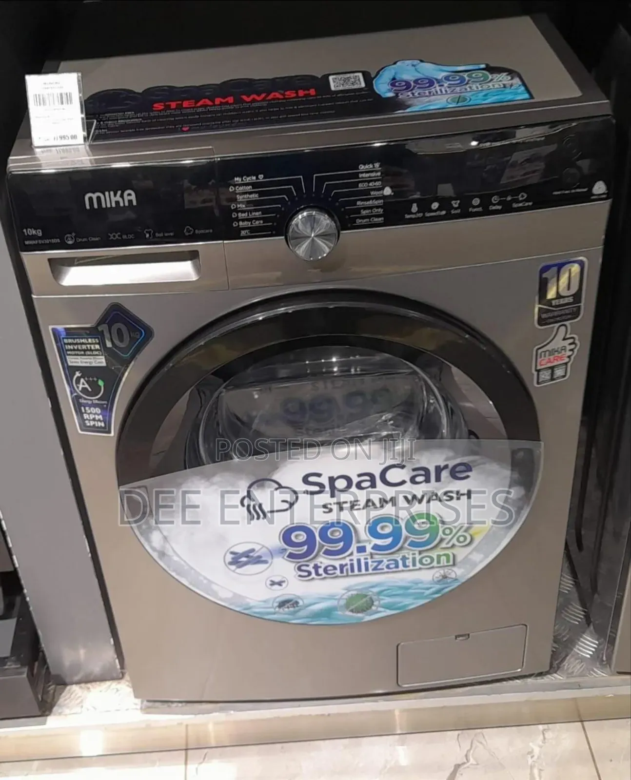 Mika 10kg Fully Automatic Washing Machine