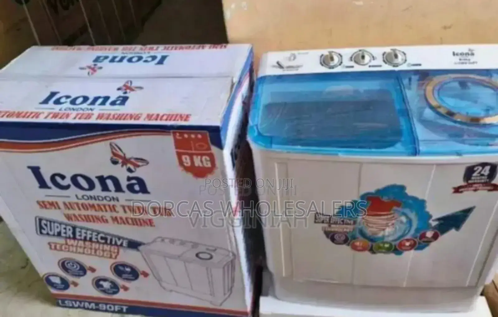 With 2year Warrant Icona 9kgs Washing Machine