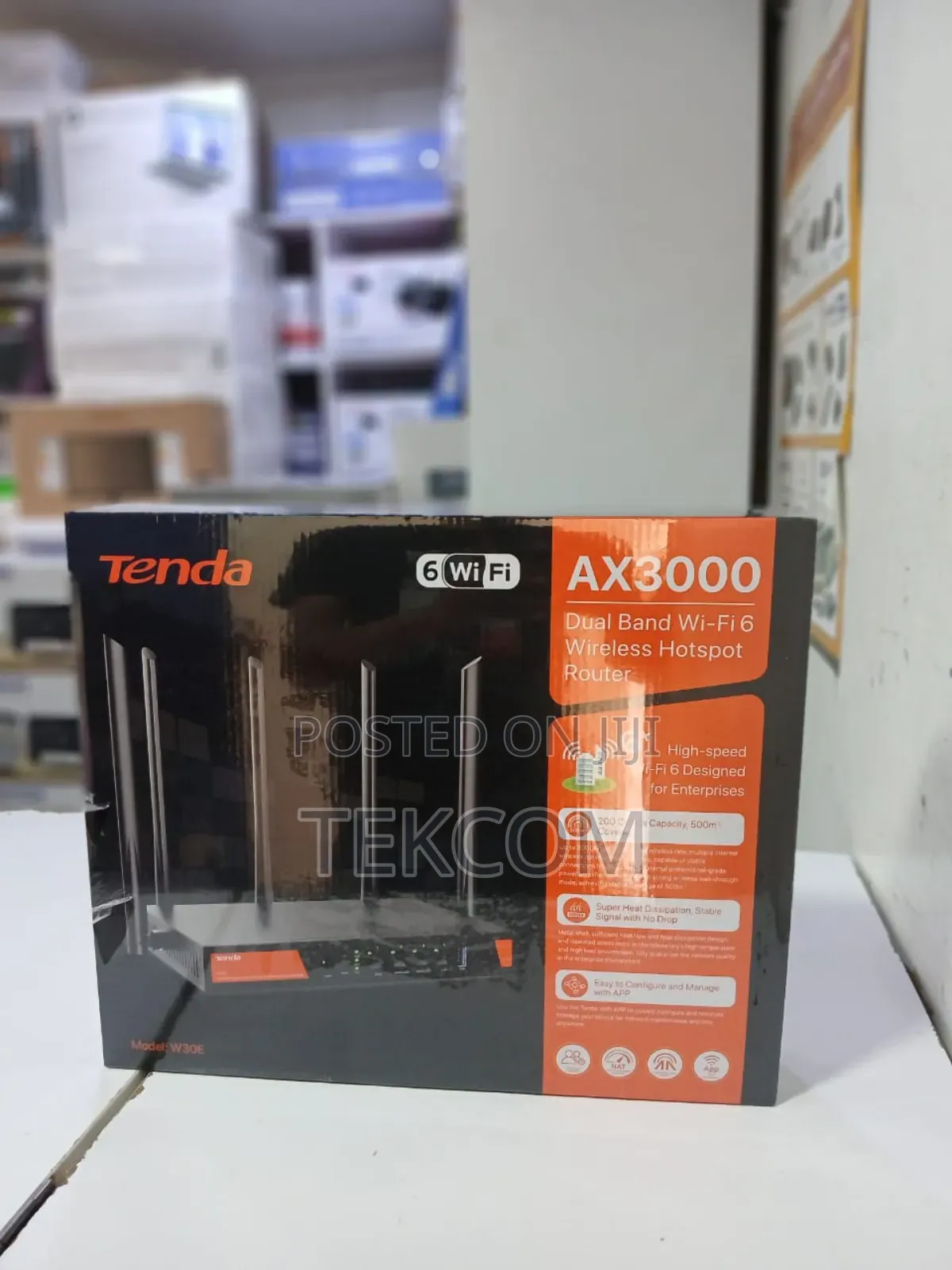 Tenda W30e Router Ax3000 Wifi 6 Router.Brandnew