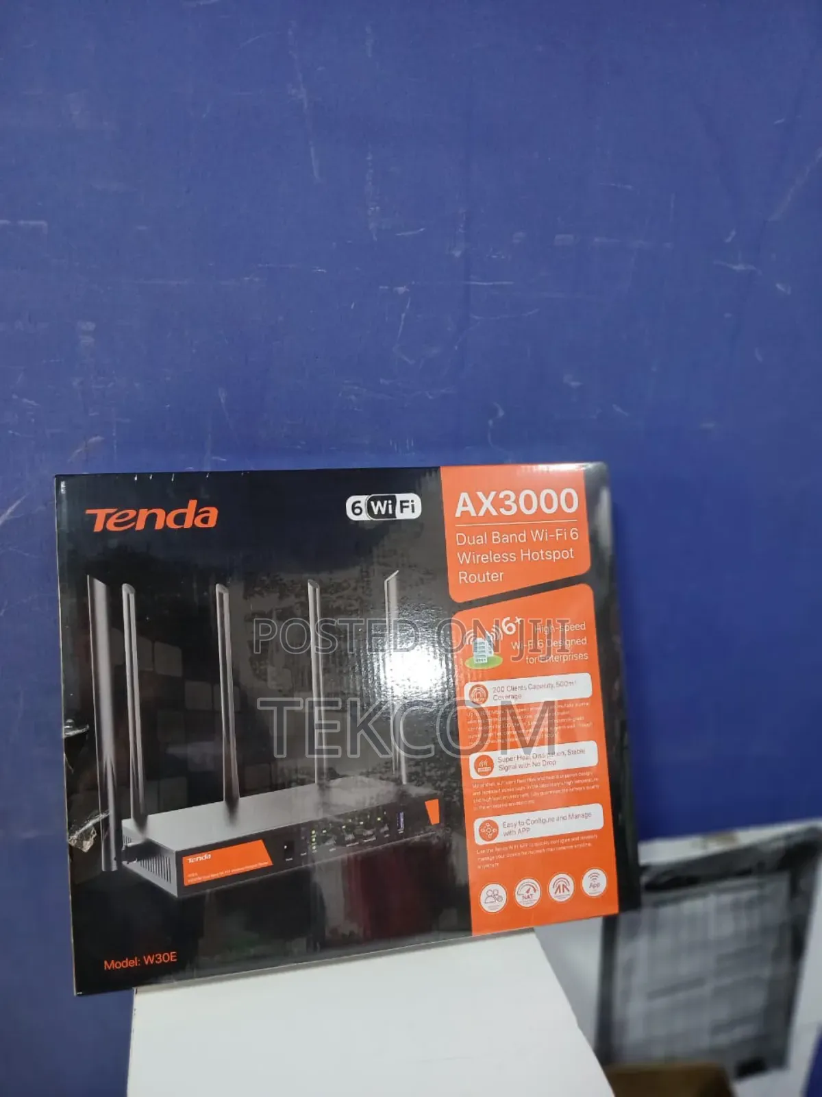 Tenda W30e Router Ax3000 Wifi 6 Router.Brandnew