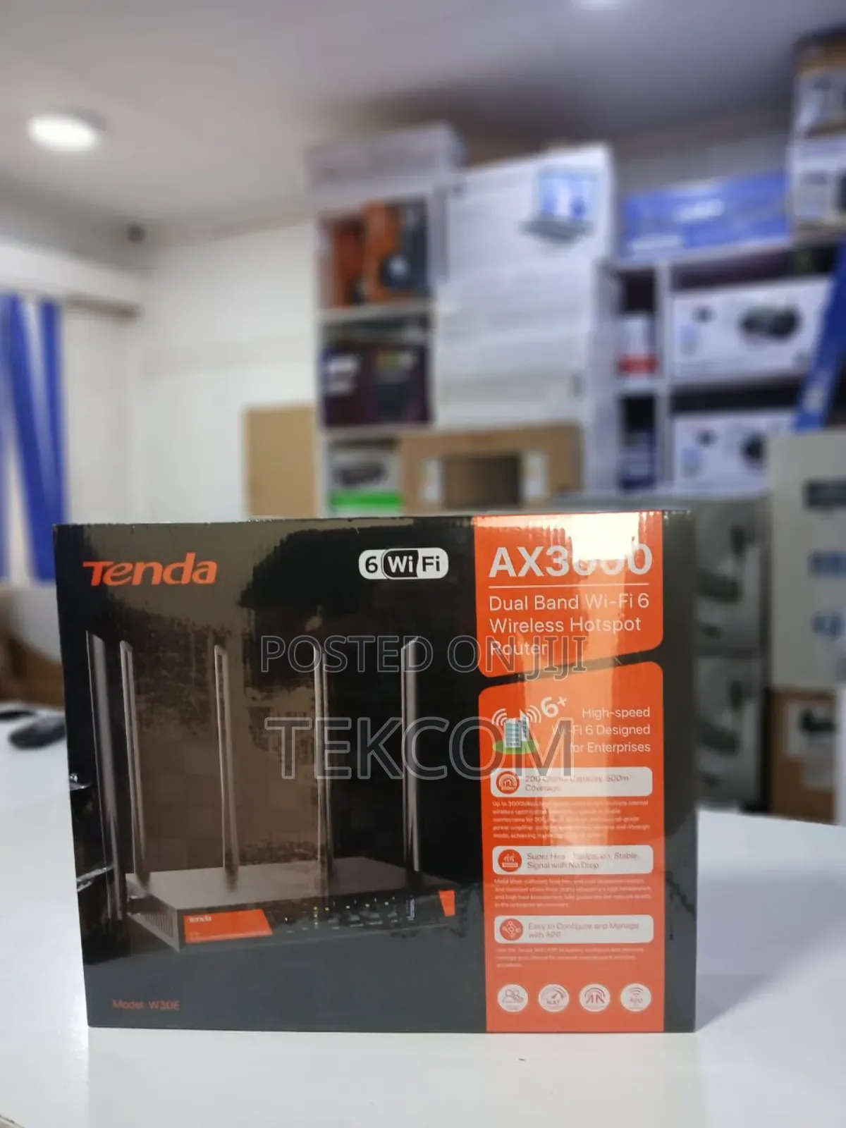 Tenda W30e Router Ax3000 Wifi 6 Router.Brandnew