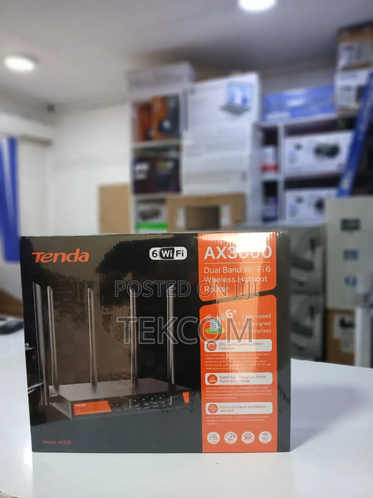 Tenda W30e Router Ax3000 Wifi 6 Router.Brandnew