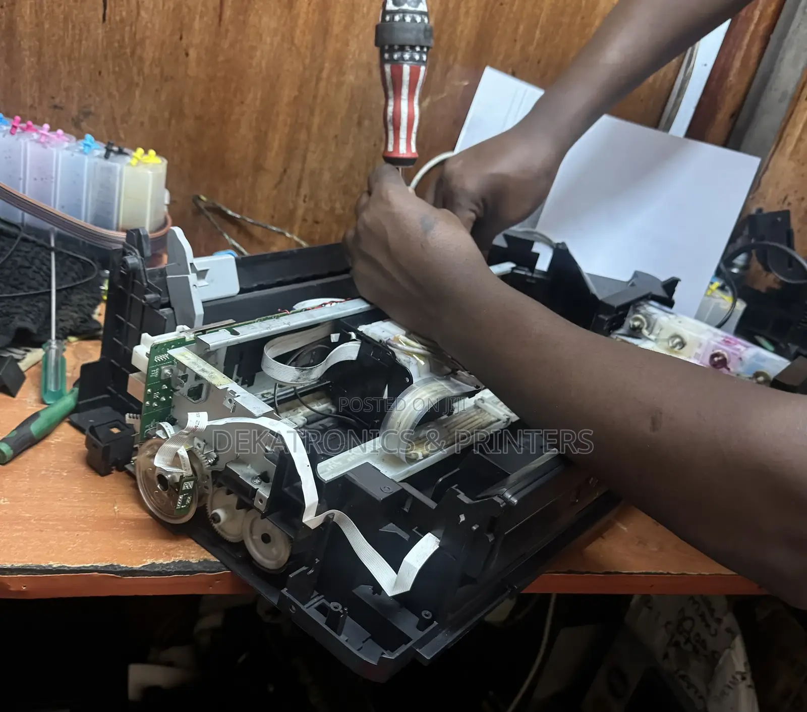 Epson L382 Cr Motor Replacement in the Printer Workshop