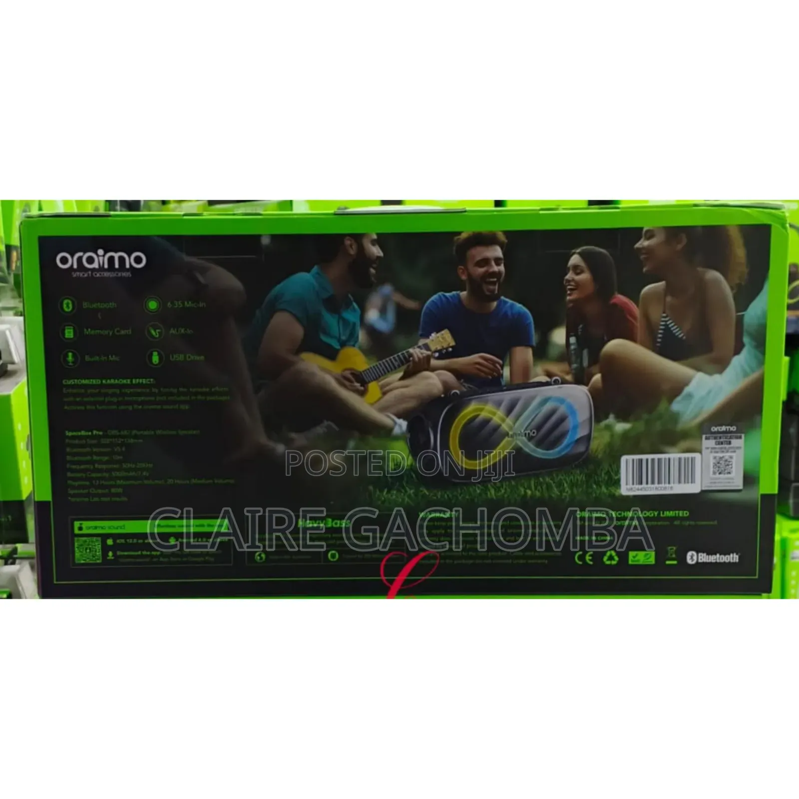 Oraimo Spacebox Pro Obs-682 *80w Supreme Loudness* 20hrs Playtime