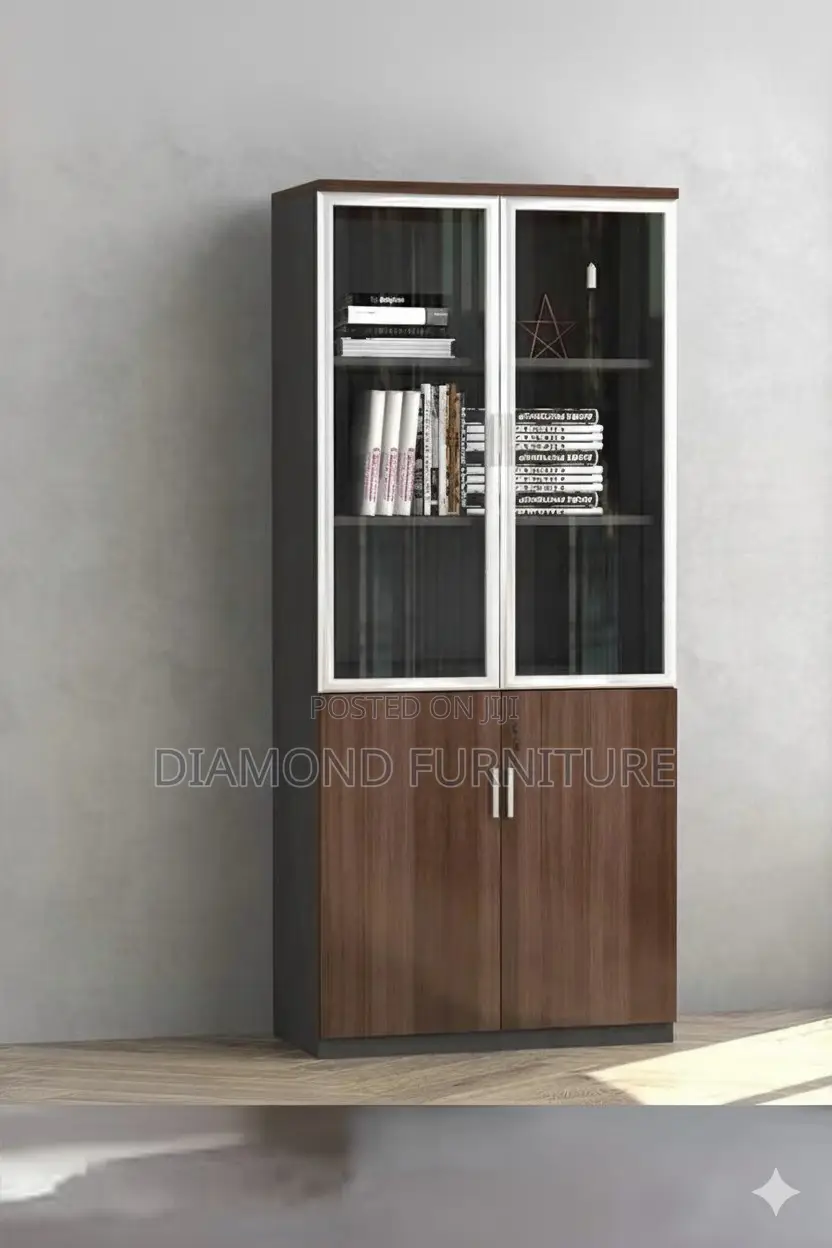 2-Door Wooden Office Filing Storage Cabinet