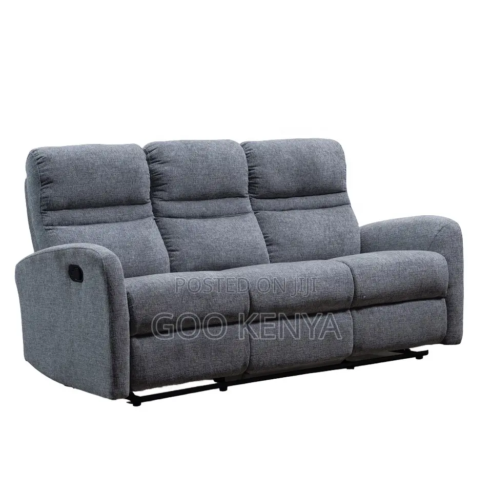 Home Sofa; 3-Seater Ergonomic Recliner Couch With Adjustable Backrest