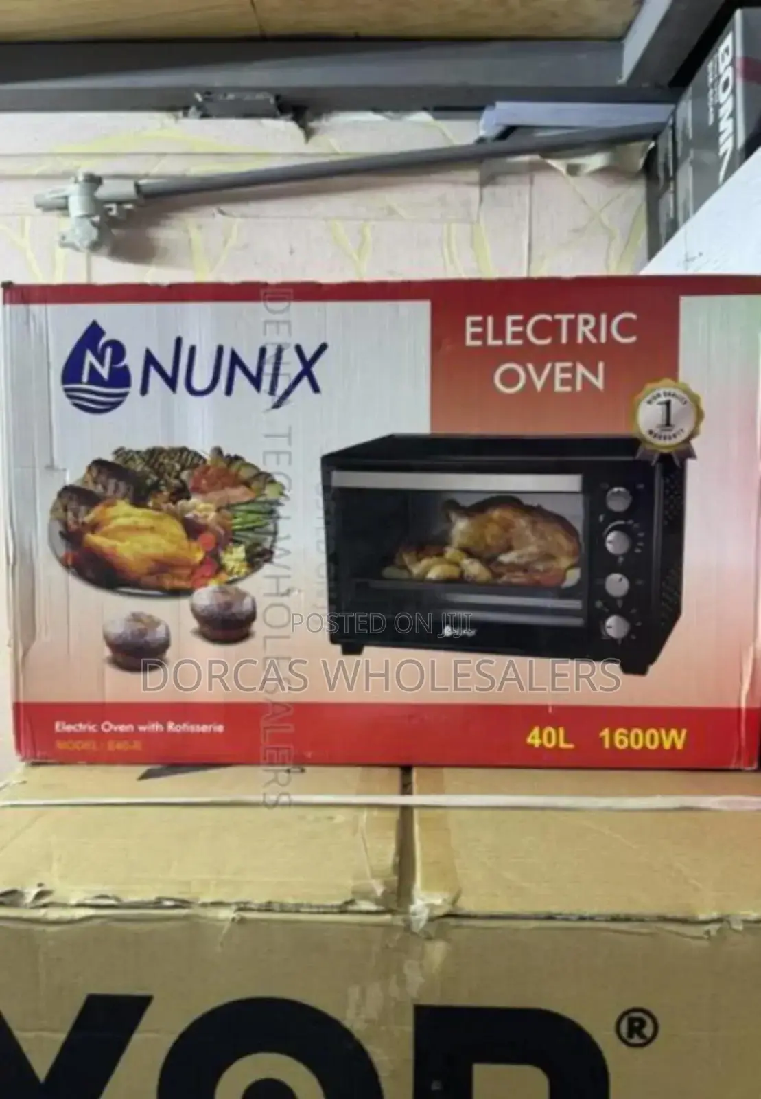 2000 Watts- Nunix 60l Oven