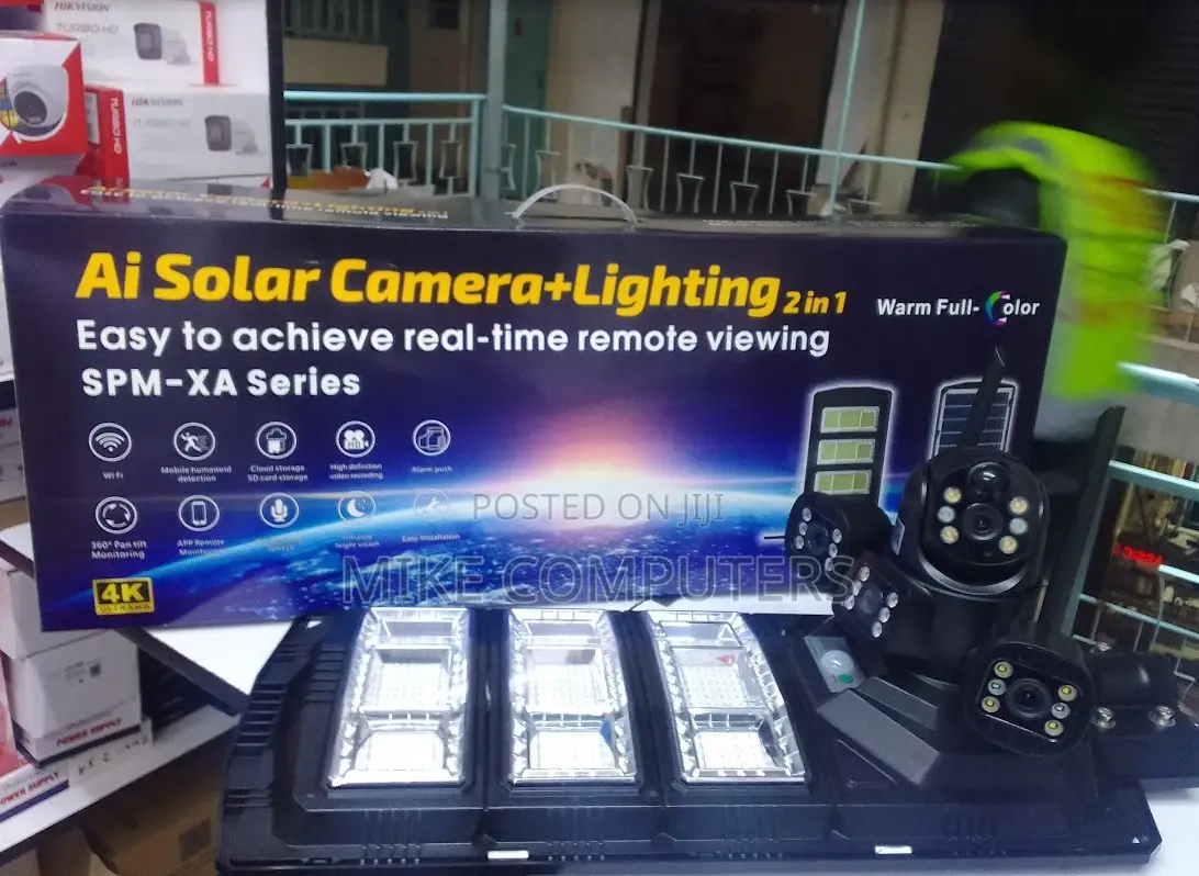 6mp Solar Powered Triple Lens Solar Powered 4g Camera