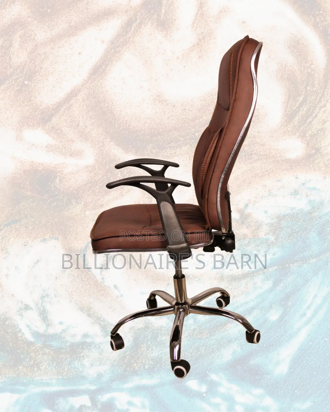 Adjustable Ergonomic Executive Leather Chair | Lumbar Support