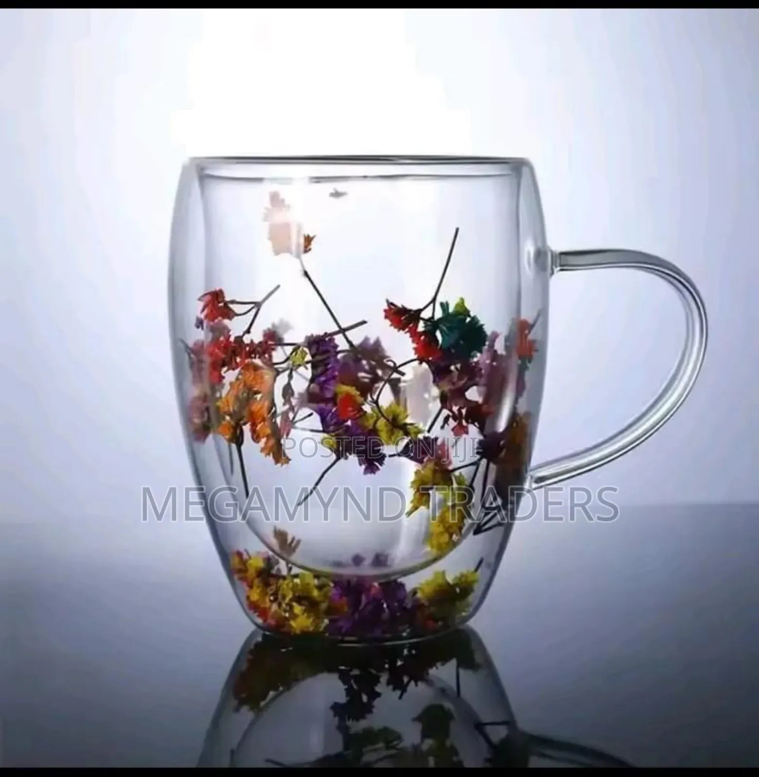 Double Wall Glass Cup/Coffee Cup With Handle