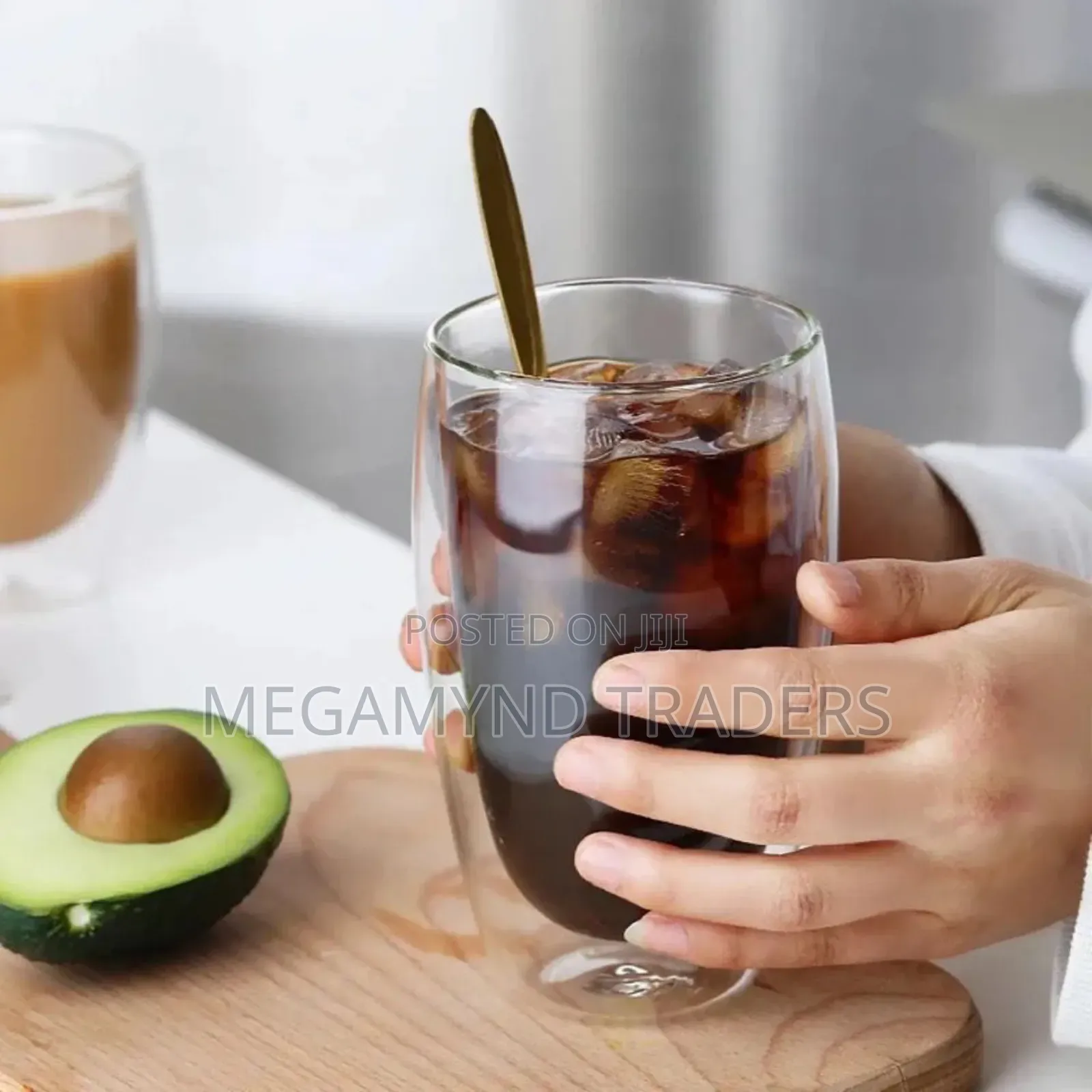 Double Wall Glass Cup/Coffee Cup With Handle