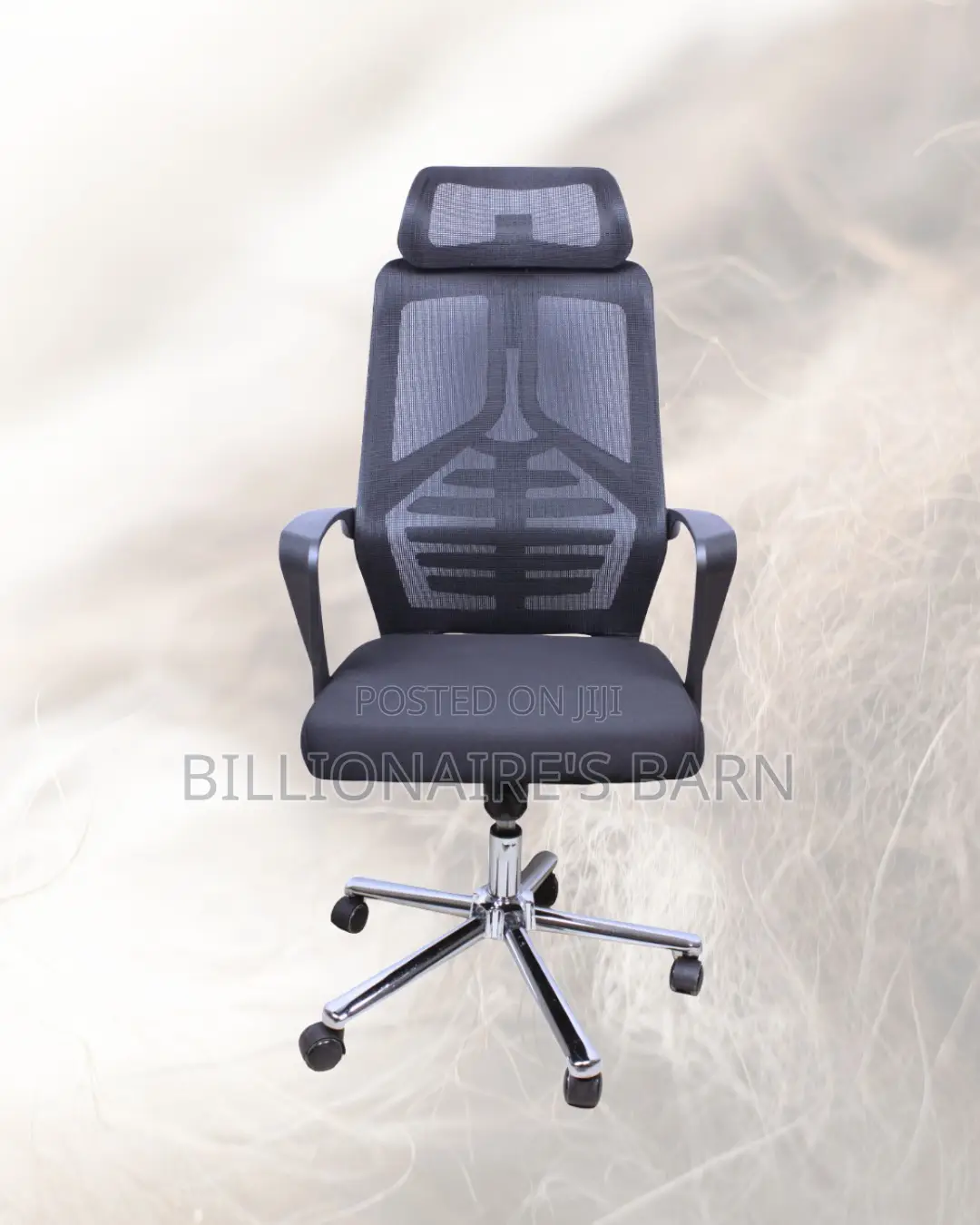 Quiet-Roll High Back Mesh Office Chair — Ideal for Long Zoom Sessions