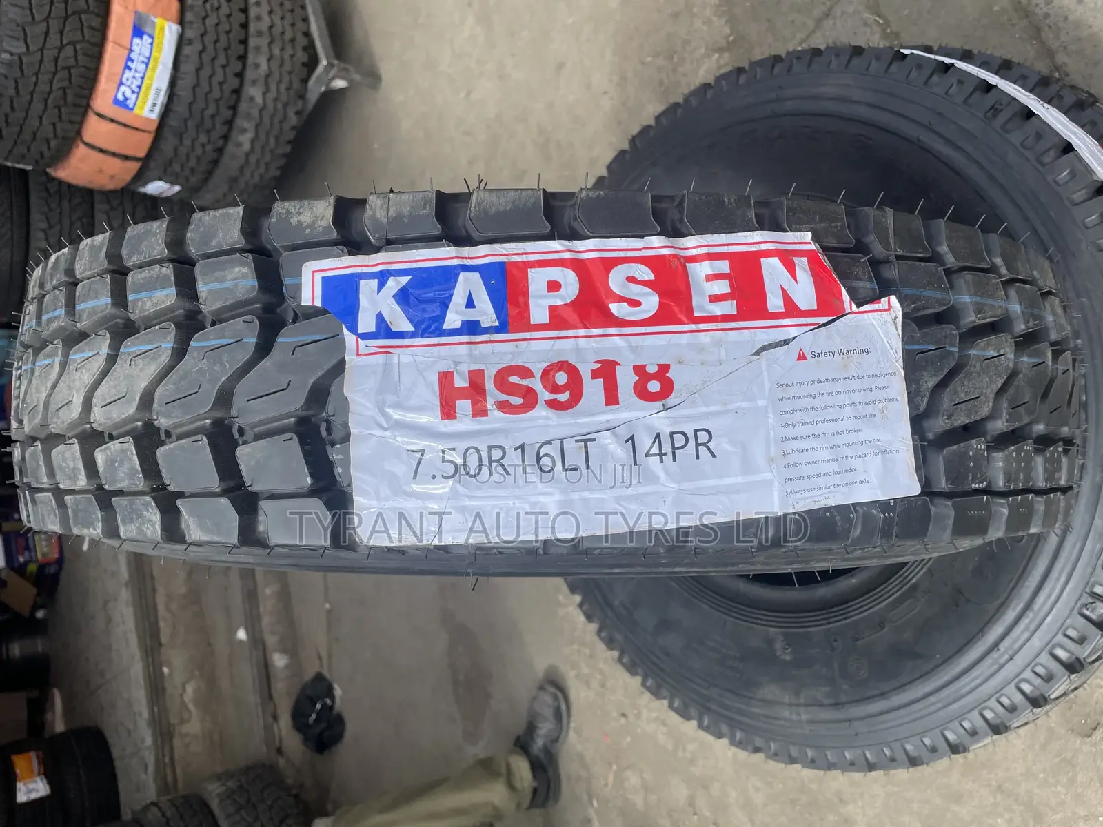 7.50r16 Kapsen Tyres (Lt)