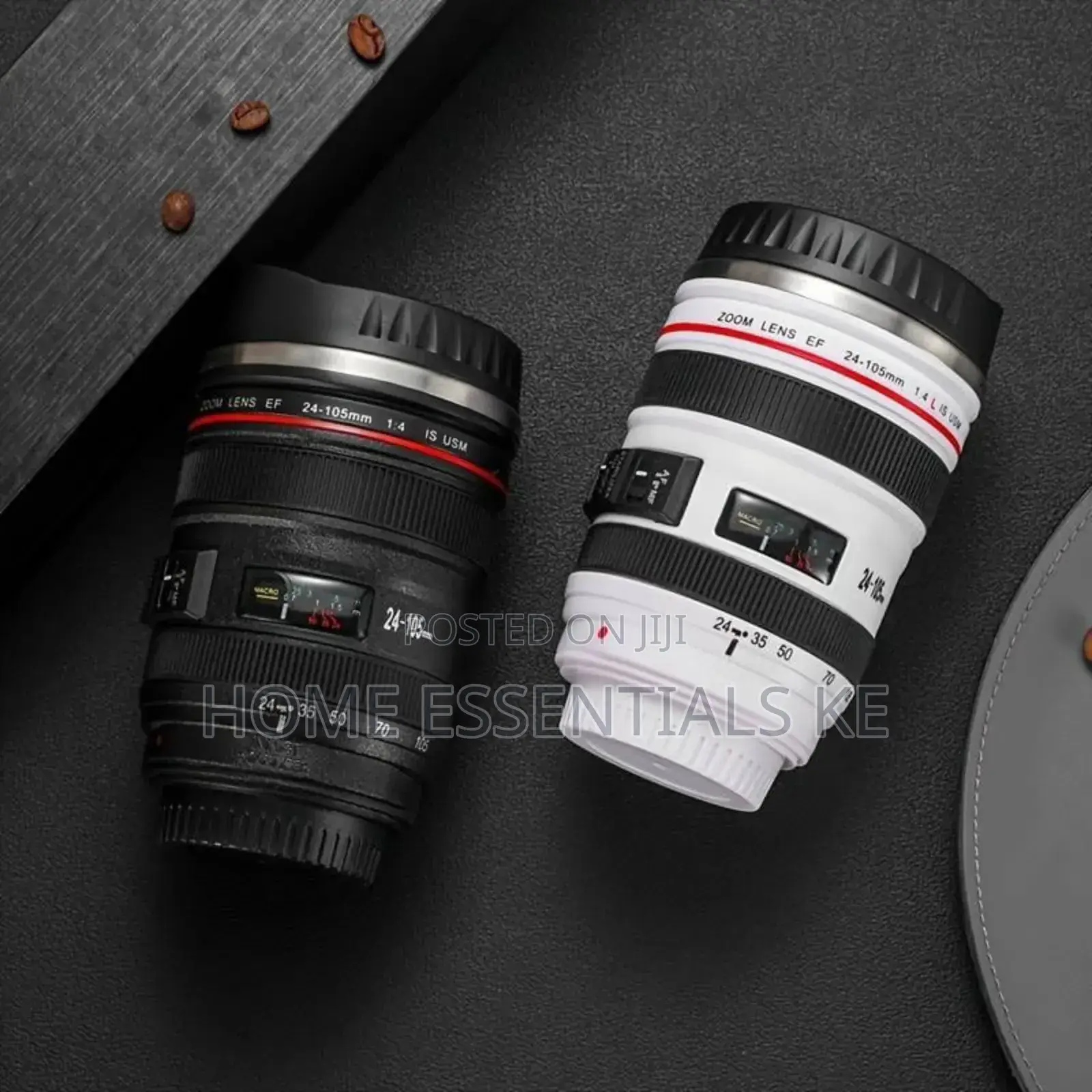 *Camera Lens Mug, 450ml Stainless Steel Cup, Travel Magic Mug