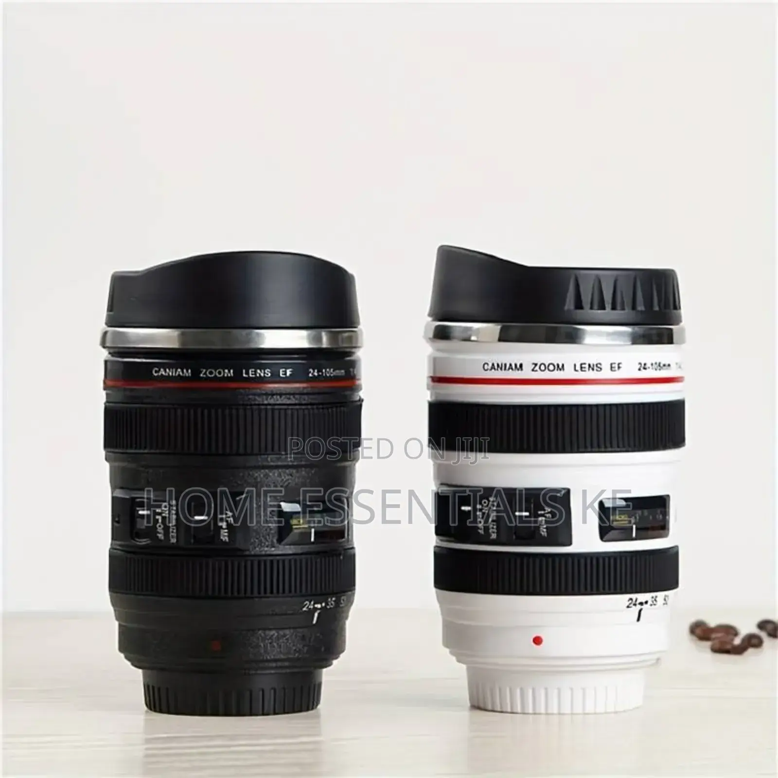 *Camera Lens Mug, 450ml Stainless Steel Cup, Travel Magic Mug