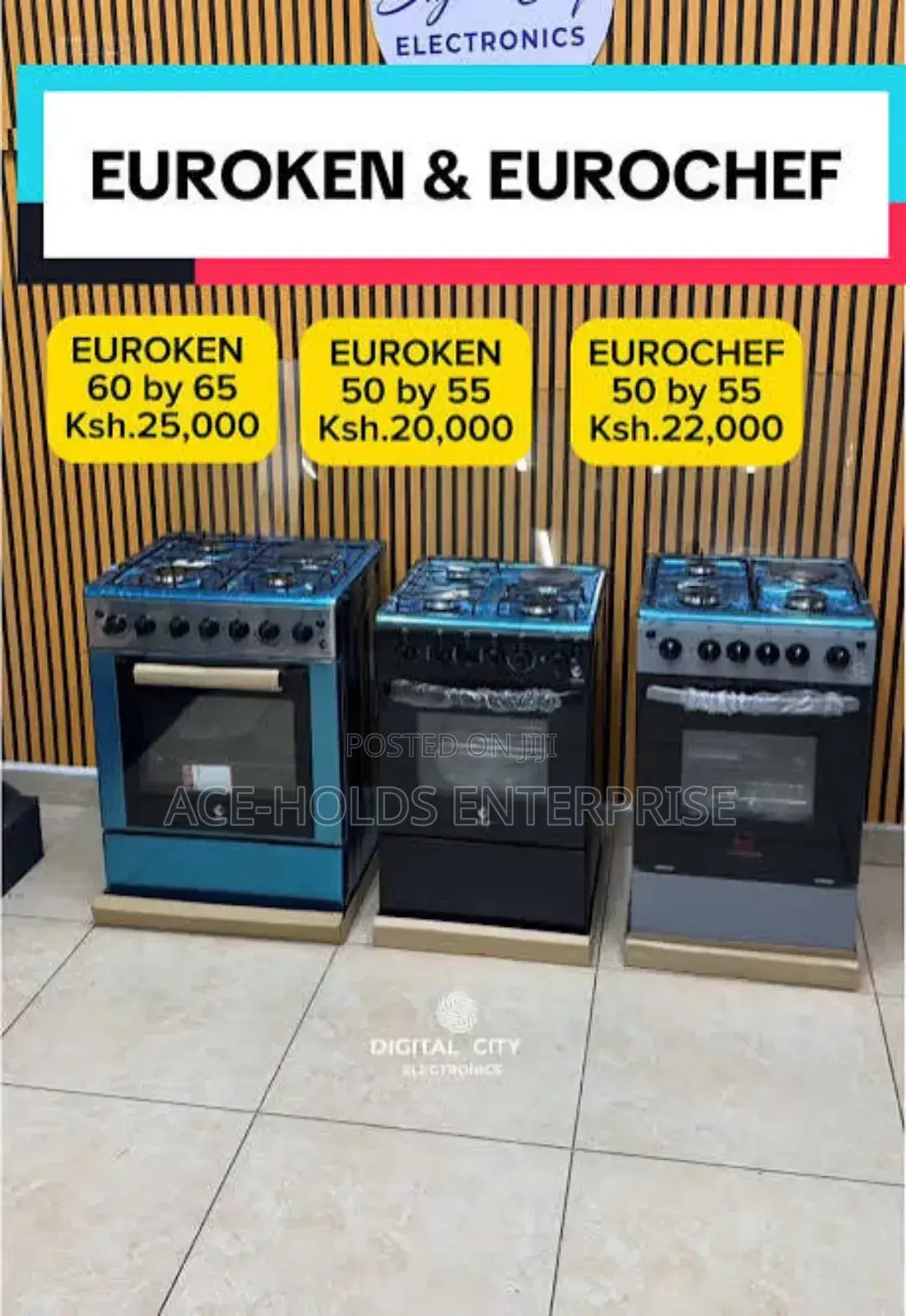 Euroken Cooker 60by55 Free Standing Cooker