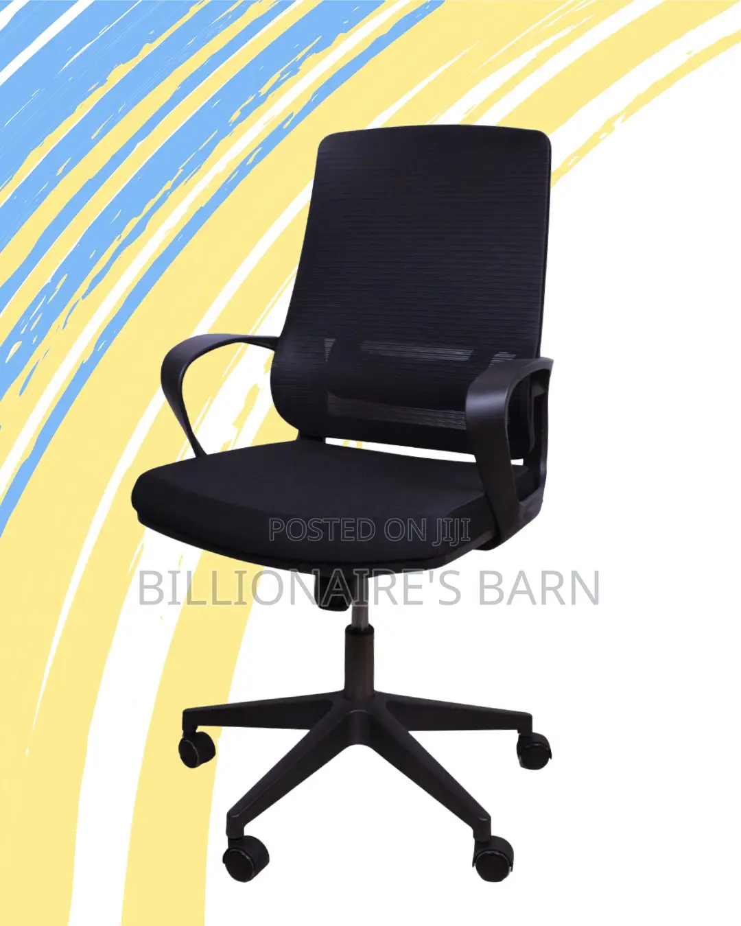 Black Ergonomic Mesh Office Chair (Breathable) — Price Drop Today