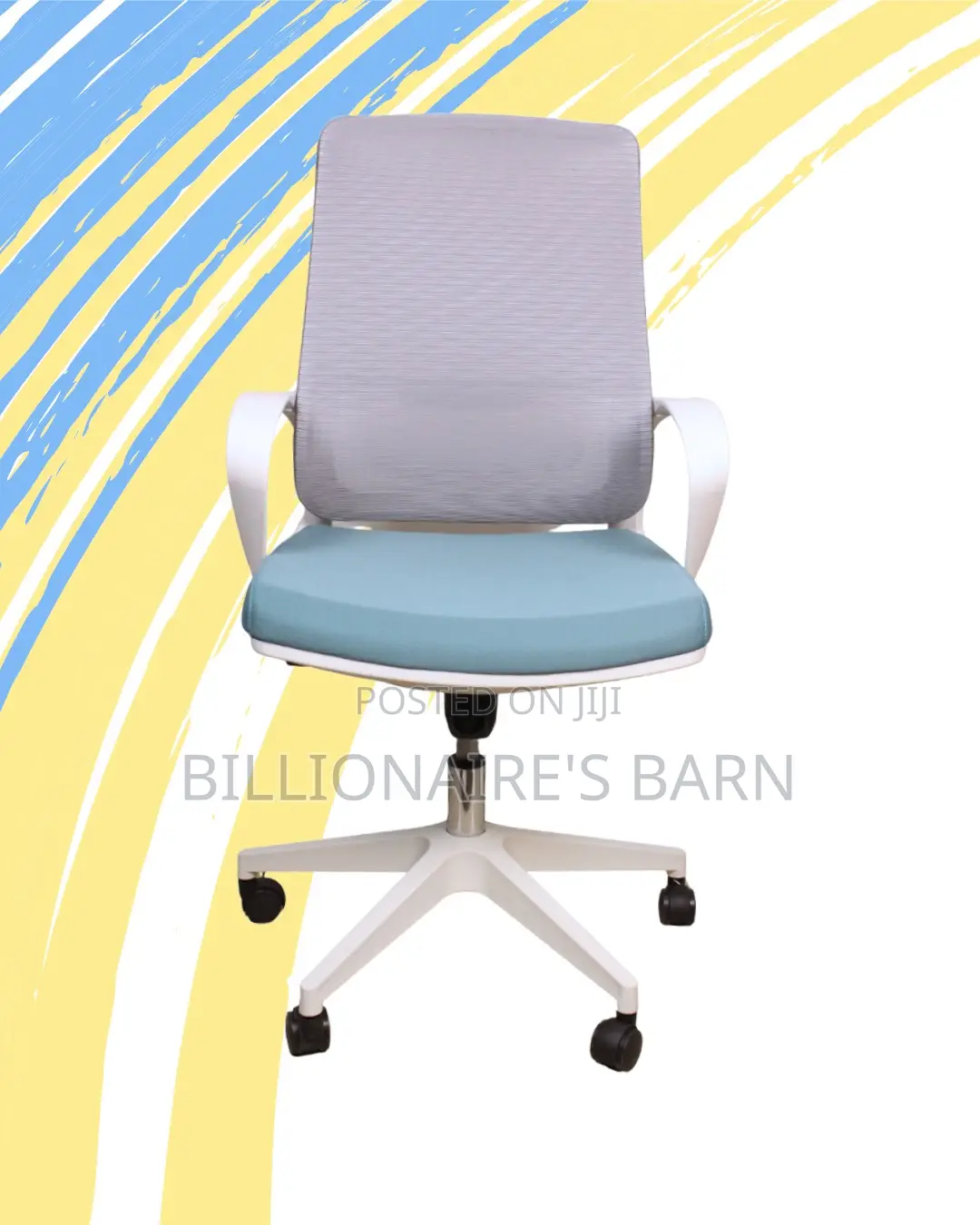 Pro-Grade White Ergonomic Mesh Office Chair — Smooth-Rolling Mobility