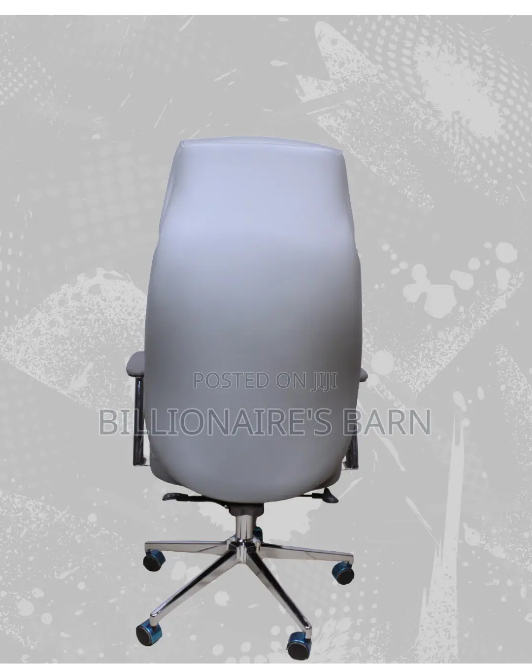 Grey Executive Leather Office Chair (New Arrival) — Only a Few Left