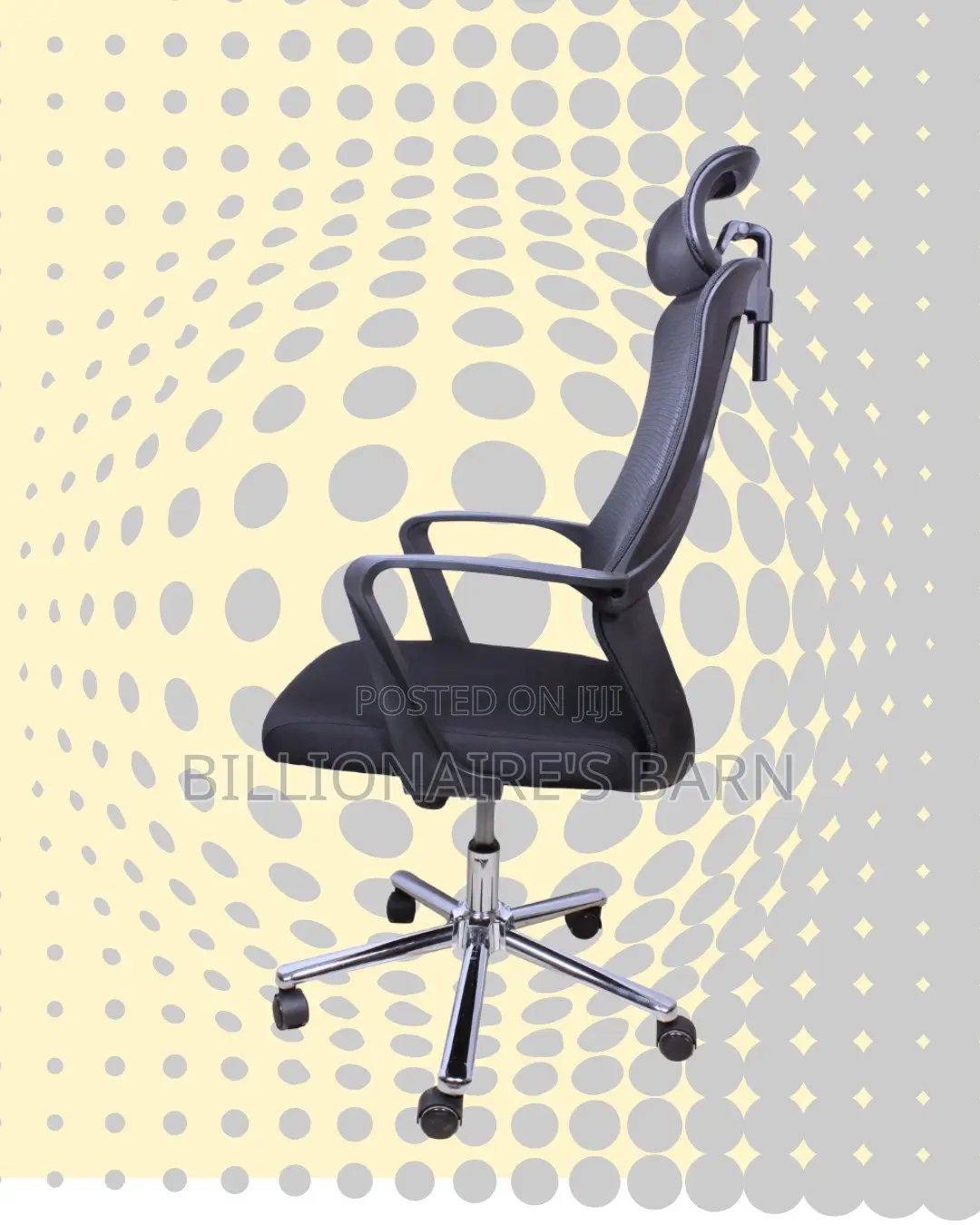 Imported High Back Mesh Office Chair | Steel Frame