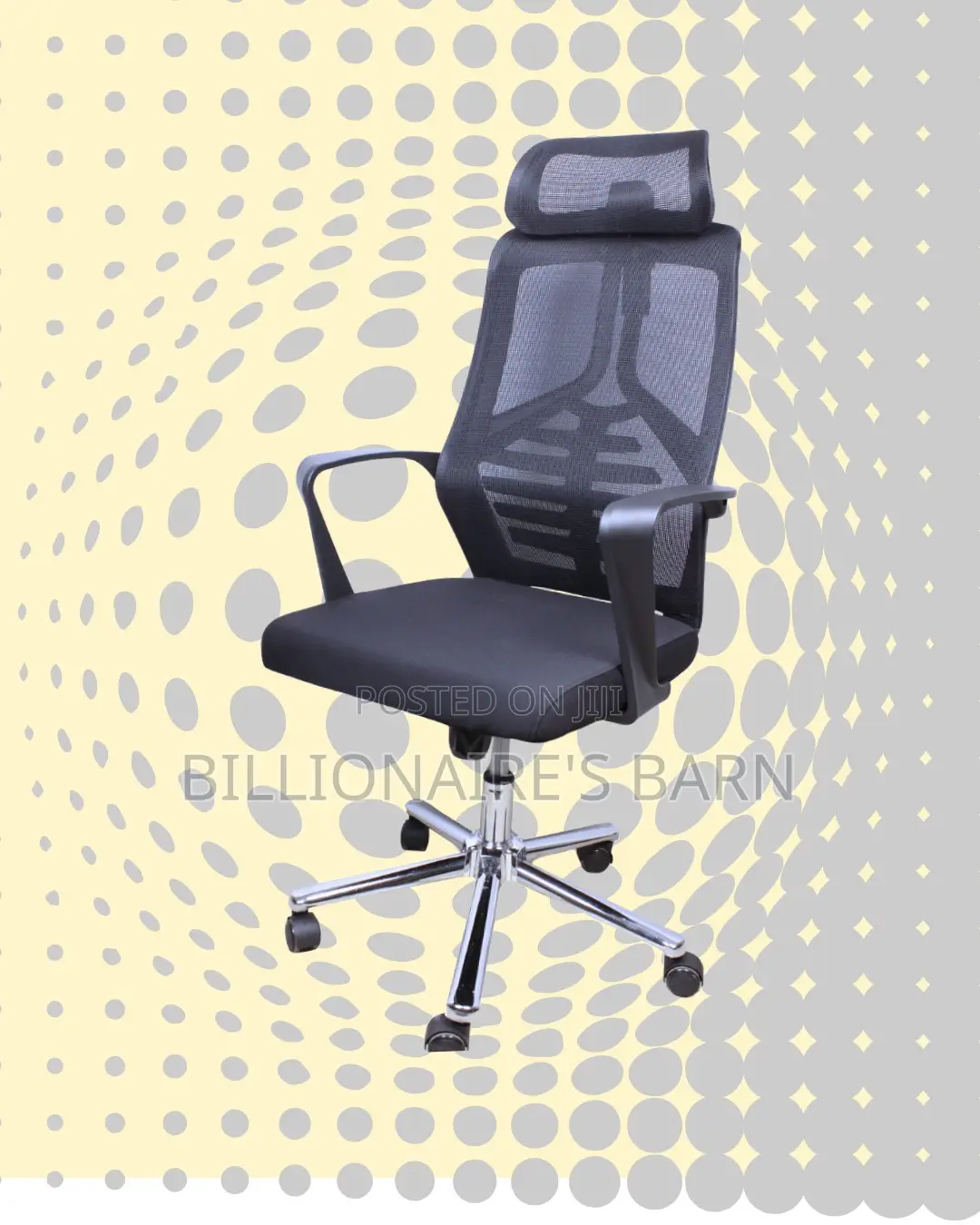 Imported High Back Mesh Office Chair | Steel Frame