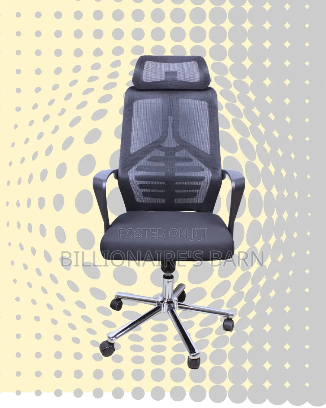 Imported High Back Mesh Office Chair | Steel Frame