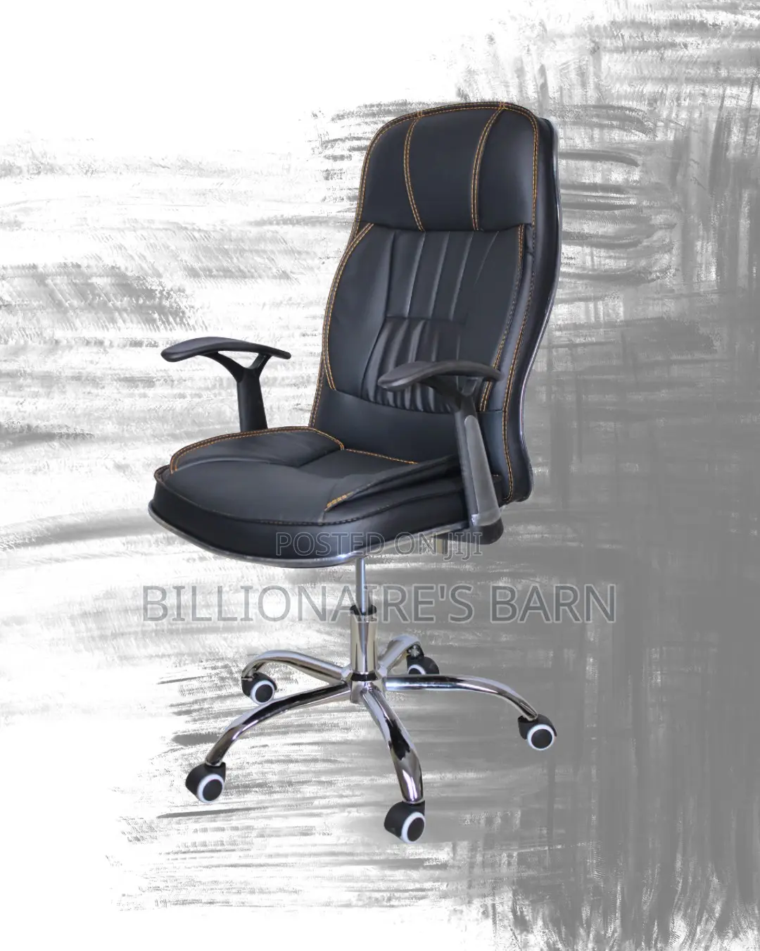 Executive Leather Office Chair | Pro-Grade High-Density Foam Seat