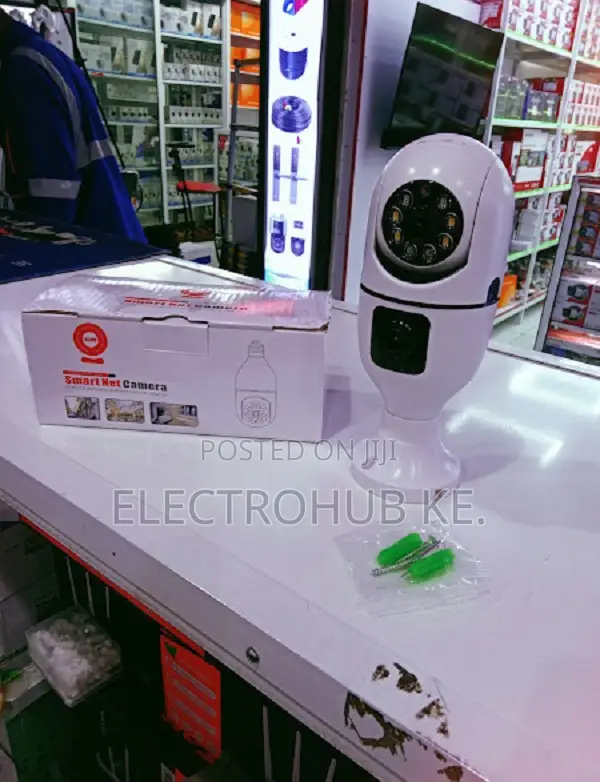 Wireless Indoor Bulb Camera Dual Lens Hd Night Vision Ip Camera
