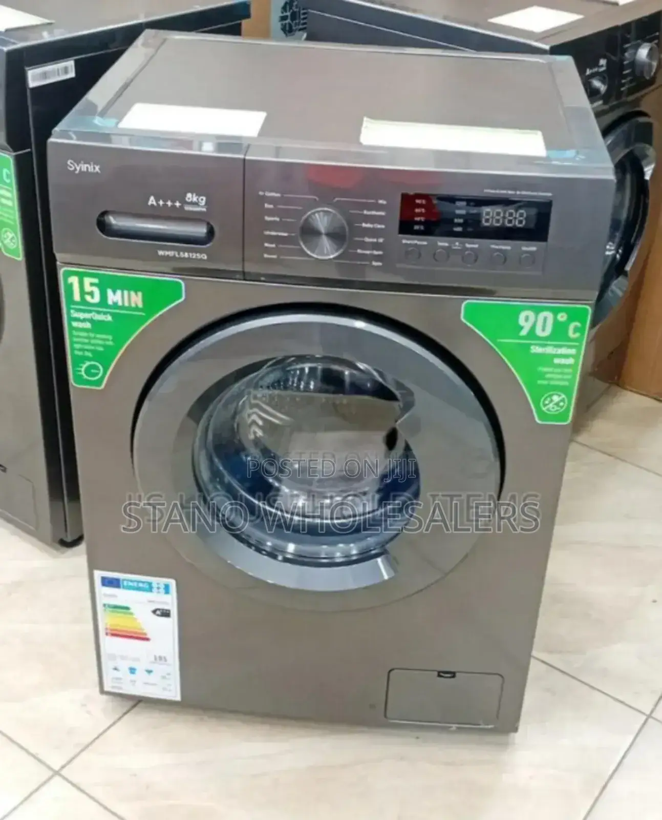 With 5year Warranty - Syinix 8kg Washing Machine. New Front Load