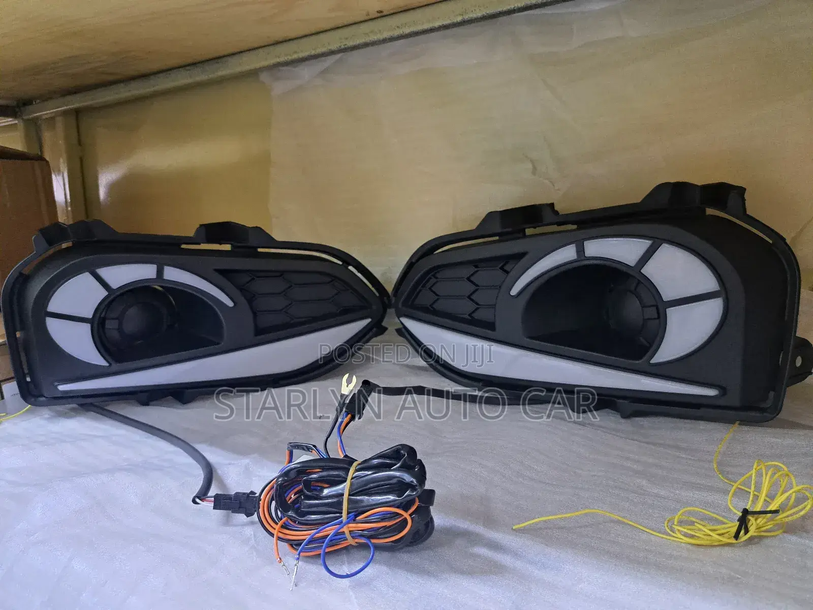 Premium Led Fog Light Covers for Honda Fit 2018 (3-Color Drl)