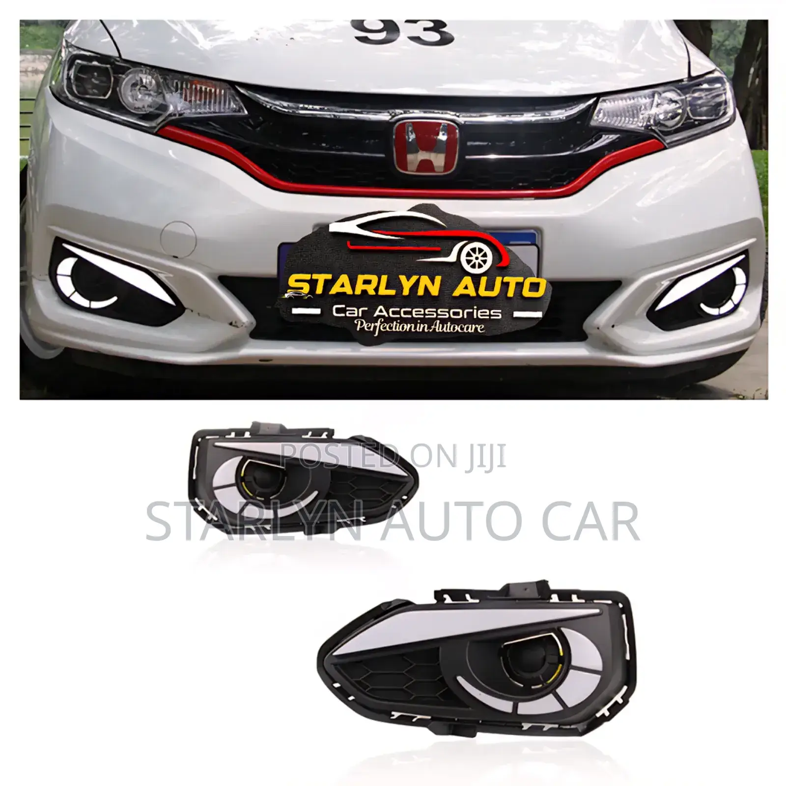 Premium Led Fog Light Covers for Honda Fit 2018 (3-Color Drl)