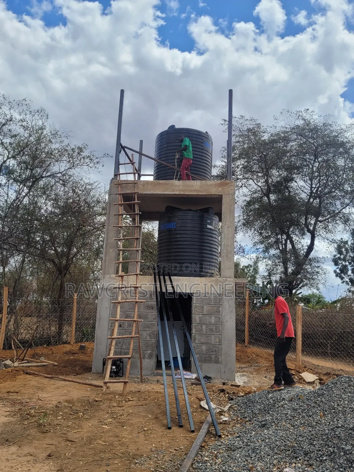 Water Tank Platform And Solar Structure