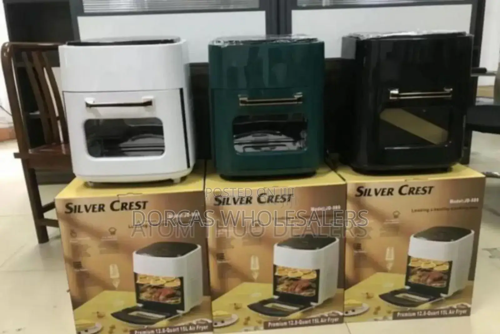 High Capacity - 15litres Silver Air Fryer. Commercial