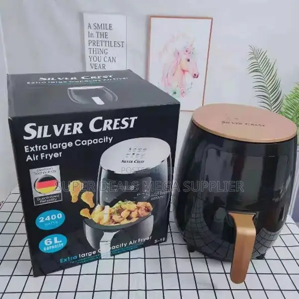 Multifunction 6 Litres Air Fryer Silvercrest 2400w Digital Control