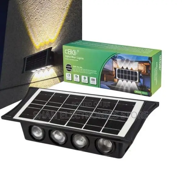 Solar Wall Lamp 8leds Outdoor Waterproof Solar Powered Light Up Down