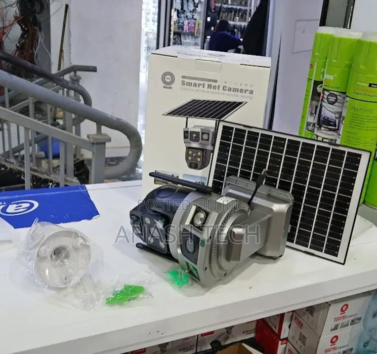 4g 2mp V380-Pro Solar PTZ Camera Dual Lens
