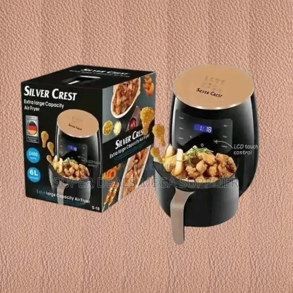 Silvercrest 6 Litres Digital Air Fryer 1800w Fast Cooking System