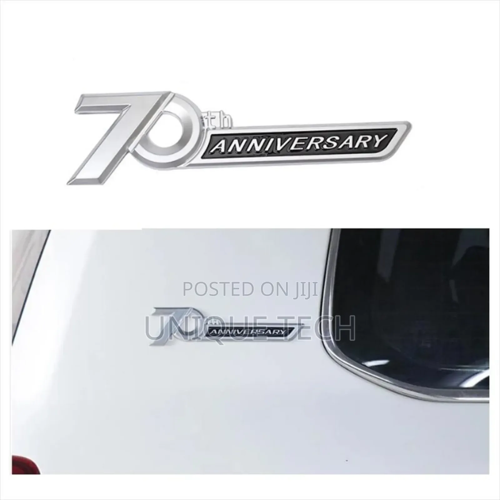 70th Anniversary Car Side Emblem Badge