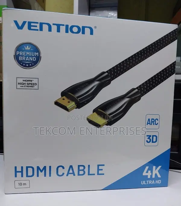 Vention Hdmi Cable 10m Nylon Braided Metal Type