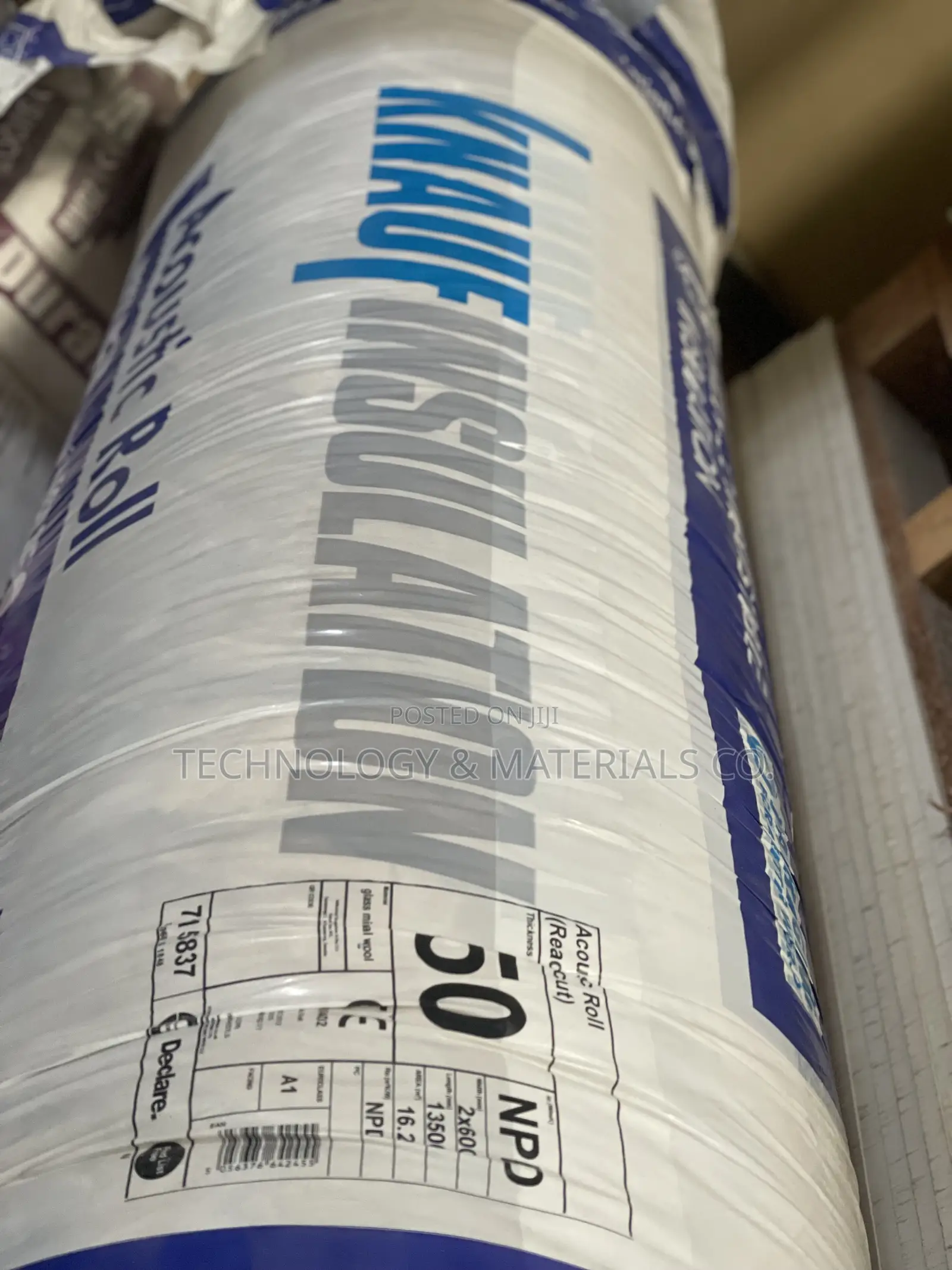 Soundproofing Wool -13.5x1.2m -50mm