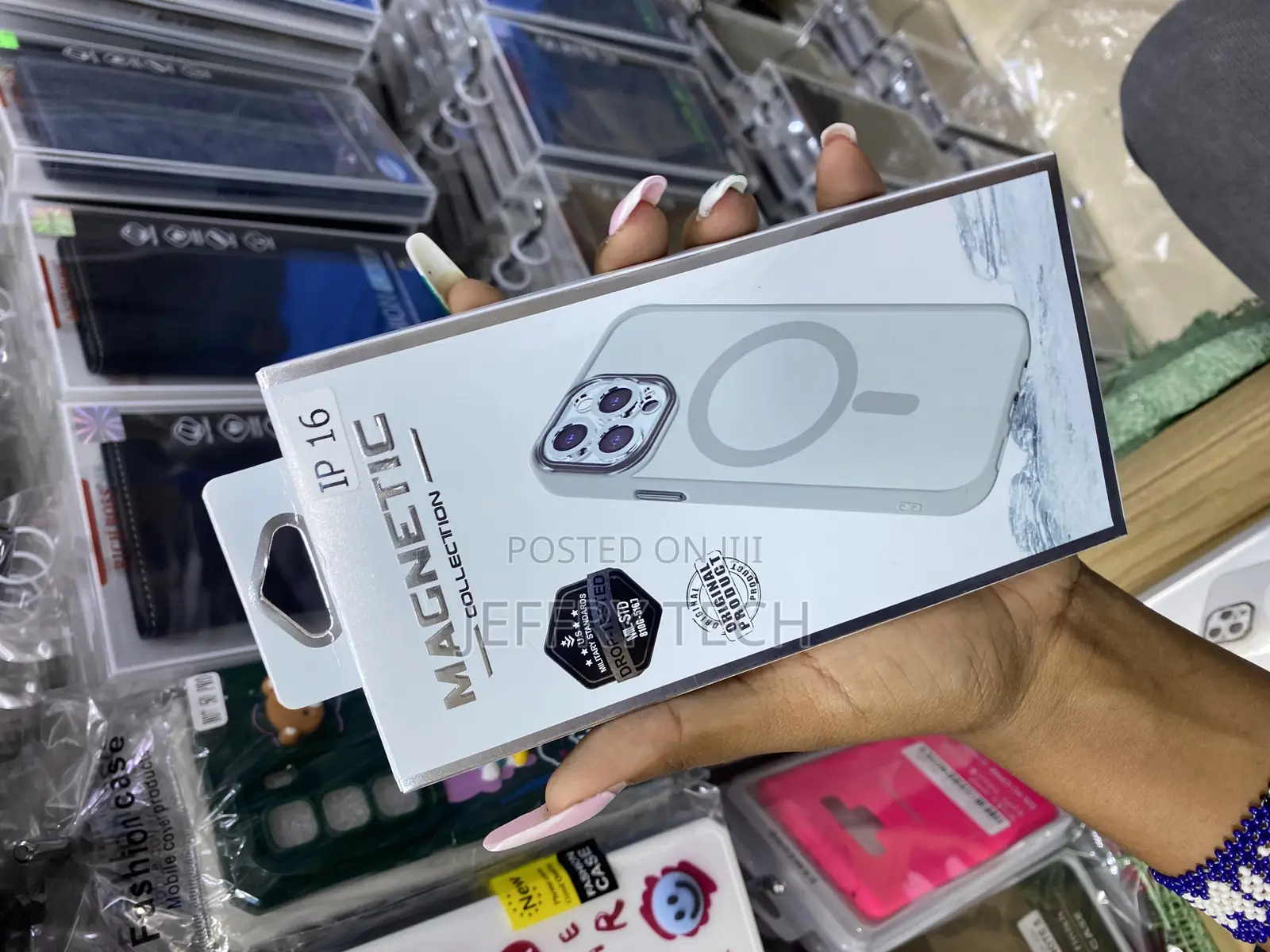 Ntcase for iPhone 16 Case: Clear Magnetic Military Grade